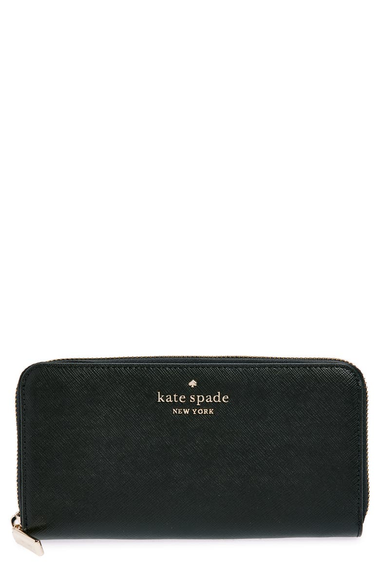 Kate Spade New York staci continental wallet, Main, color, Black