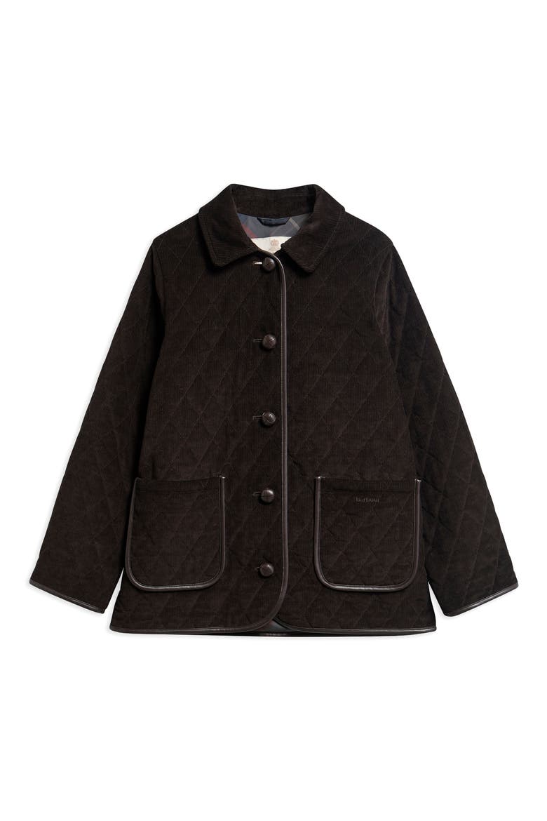 Marlow Quilted Corduroy Jacket, Alternate, color, DK BROWN/ SHADOW CLASSIC