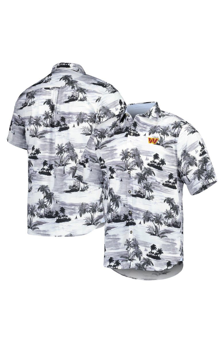 Tommy Bahama Men's Tommy Bahama Black Washington Commanders Sport Tropical Horizons Button-Up Shirt, Main, color, 