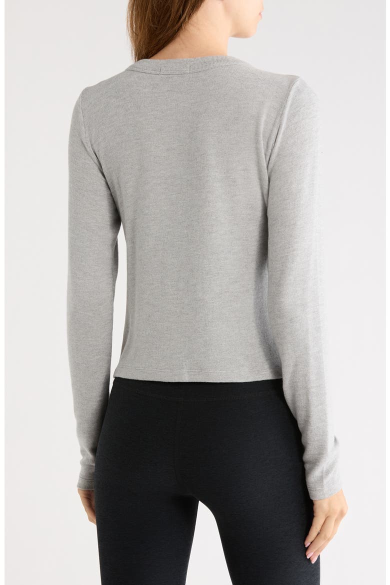Luxelayer Fitted Cardigan, Alternate, color, HEATHER GRAY