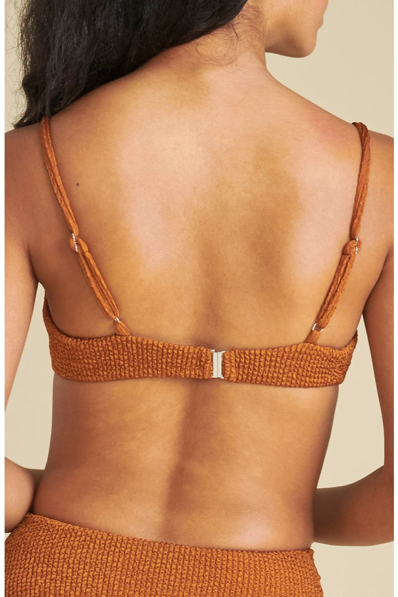 Dyer Underwire Bikini Top, Alternate, color, COGNAC