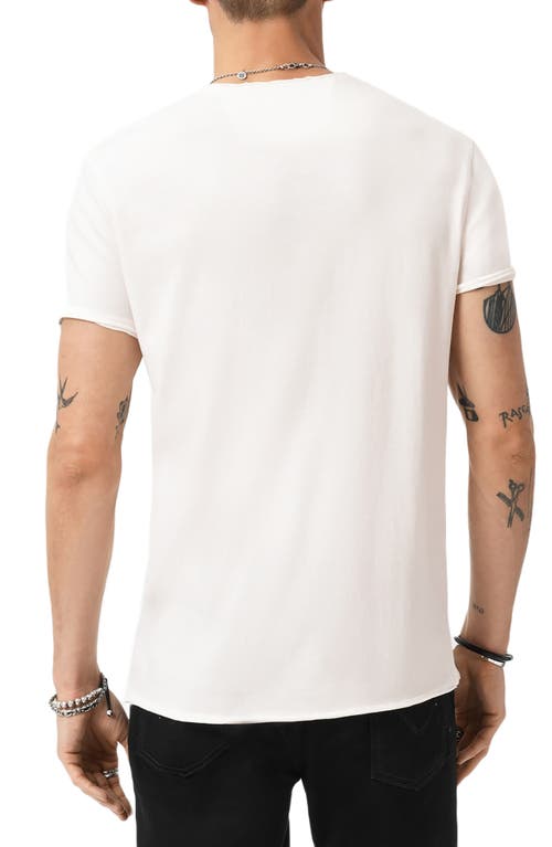 John Varvatos Raw Edge Organic Cotton Graphic T-shirt In Neutral