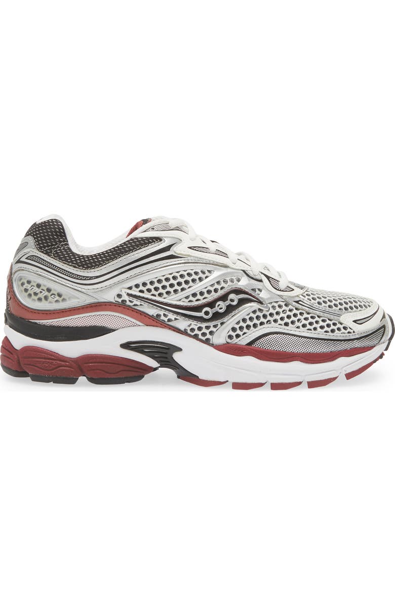 Saucony ProGrid Omni 9 Sneaker, Alternate, color, Silver/Red