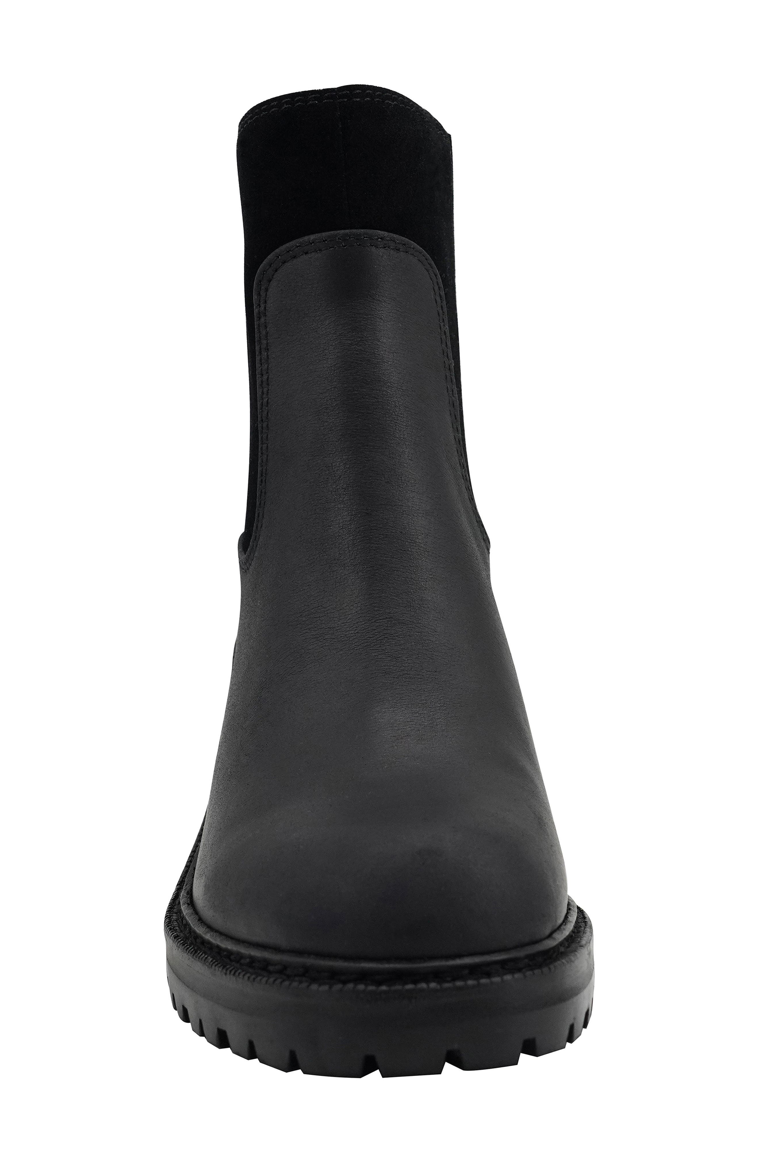 Artisan Crafted By Zigi Amalia Platform Chelsea Boot, Alternate, color, Black Leather