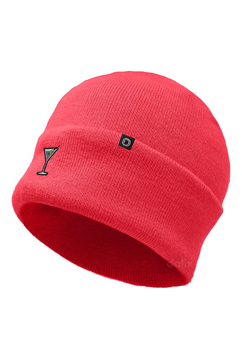 Martini Beanie Cap, Alternate, color, Neon Pink