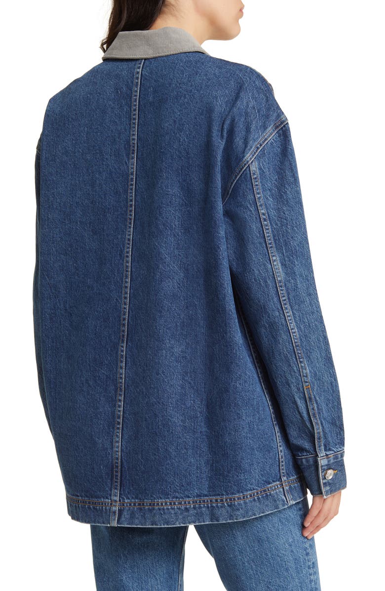 SLVRLAKE Oversize Denim Workwear Jacket, Alternate, color, 