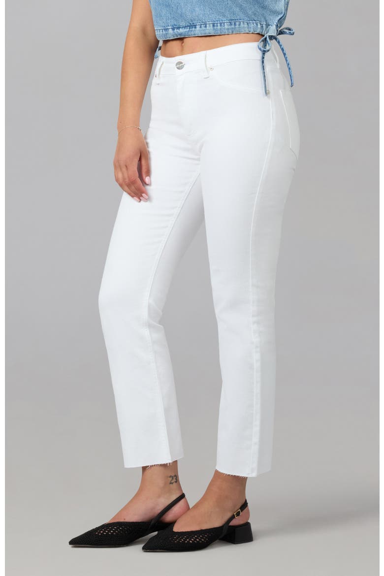 Denver High Rise Straight Leg Jeans, Alternate, color, White