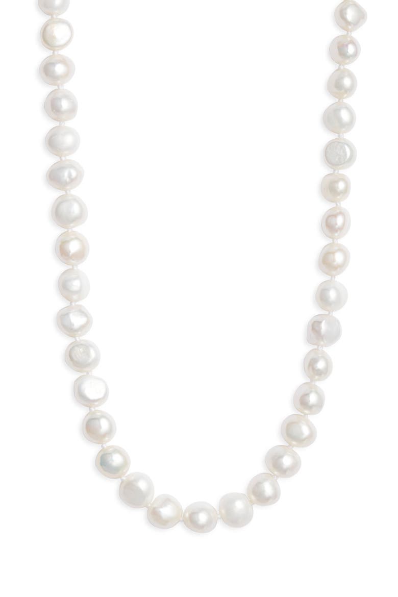 Cultured Pearl Necklace, Main, color, PEARL