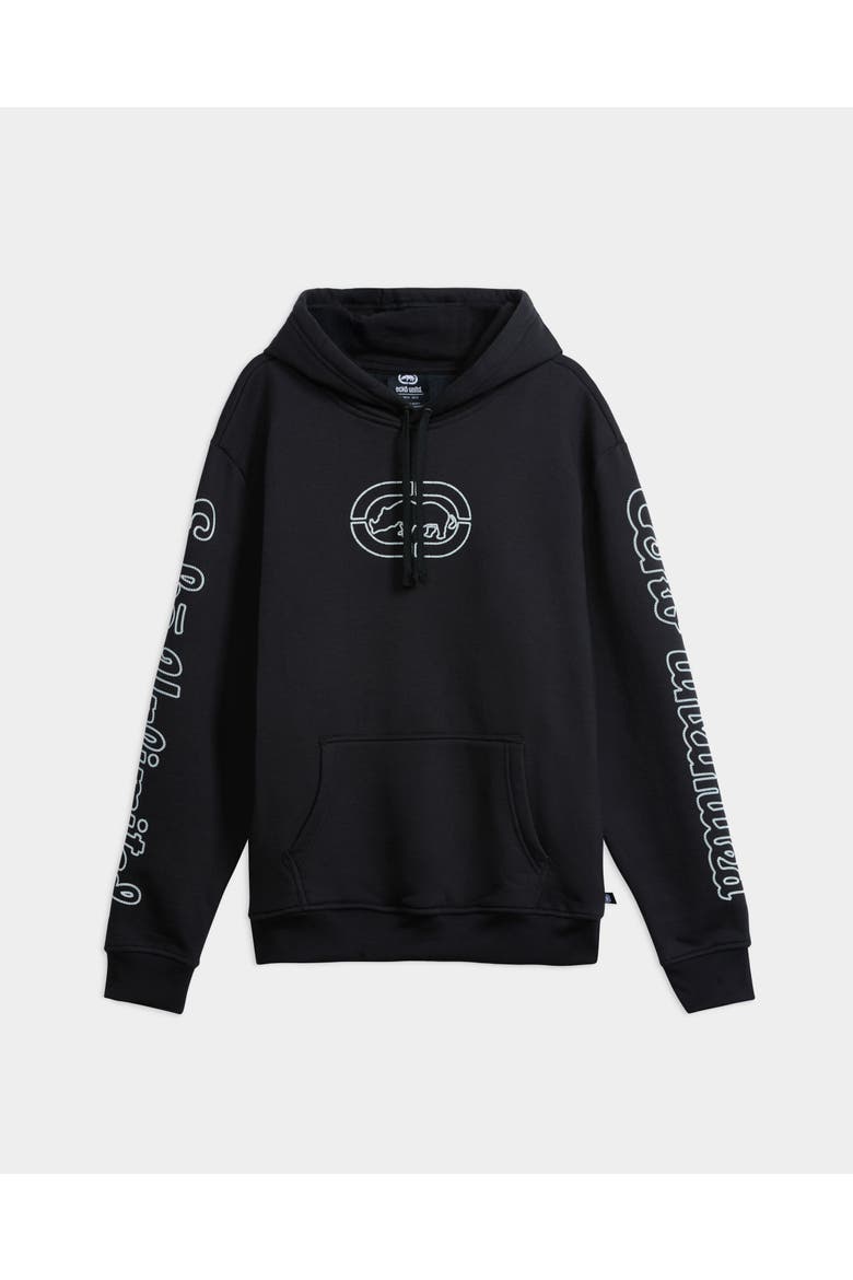 Core Puff Chainstitch Hoodie, Main, color, Black