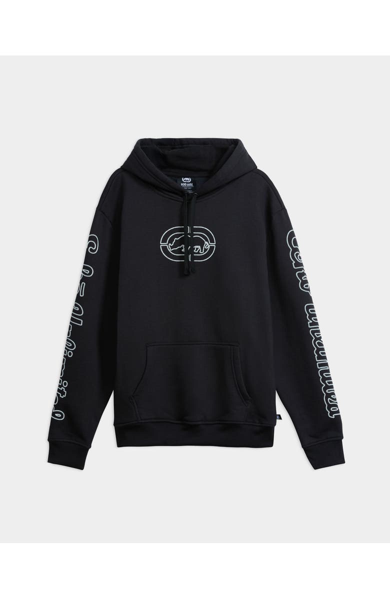 ECKO Core Puff Chainstitch Hoodie, Main, color, Black