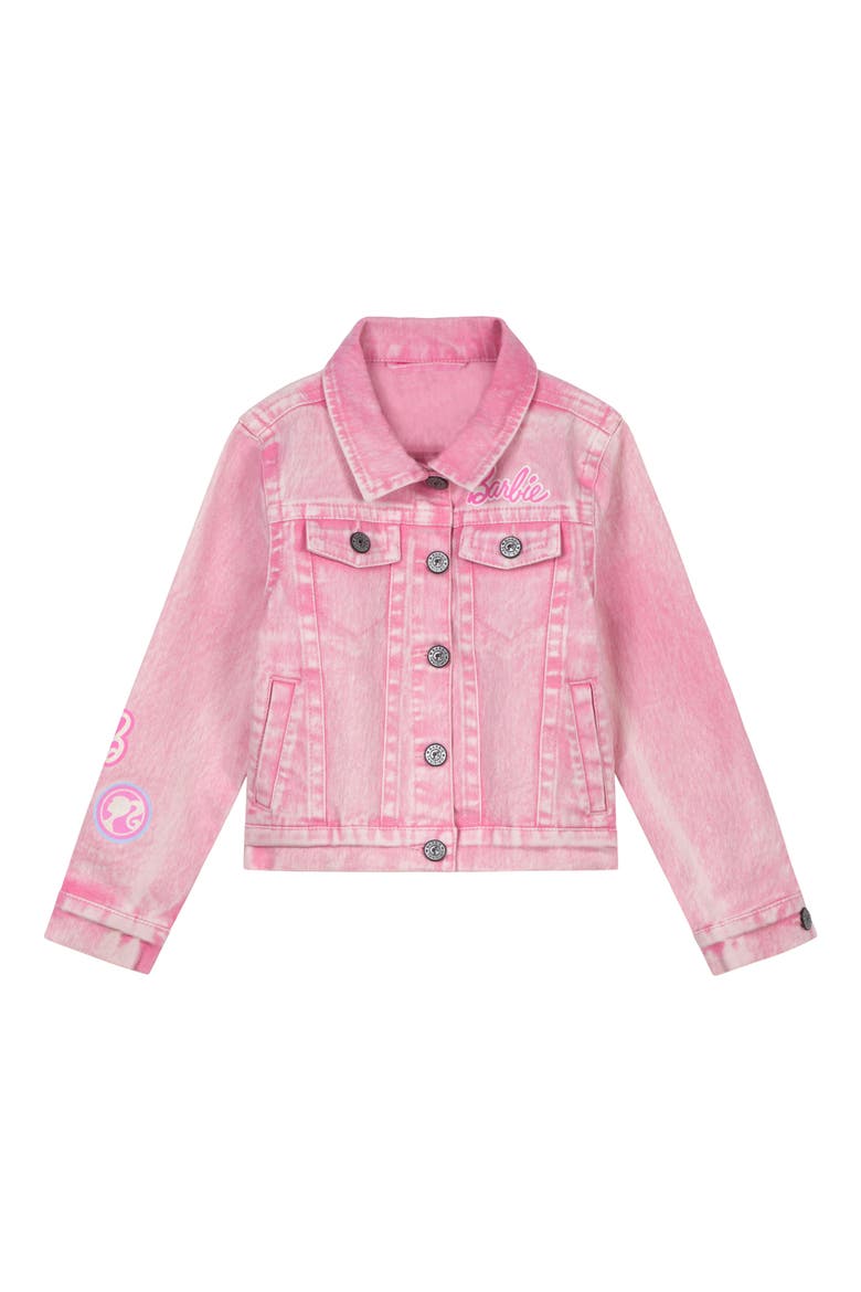 Glitter Denim Jacket, Alternate, color, Acid Wash Pink