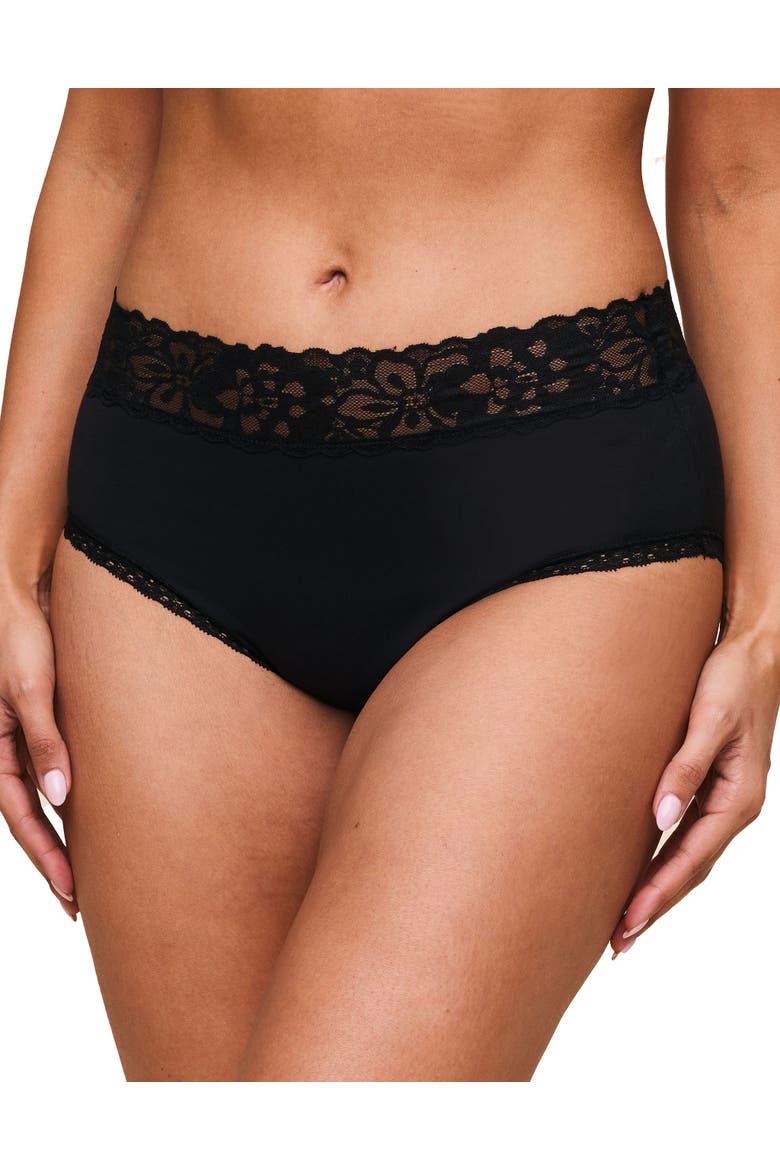Colline High Waisted Panties, Main, color, Black