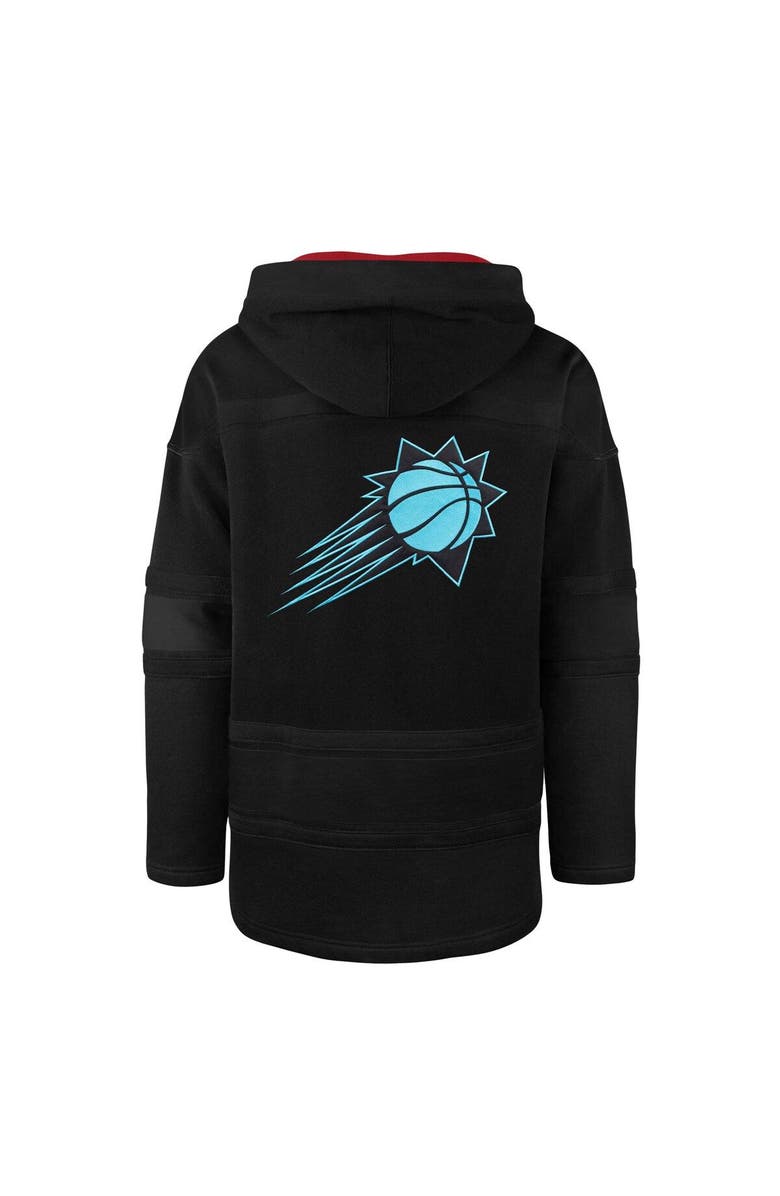 '47 Men's '47 Black Phoenix Suns 2022/23 Pregame MVP Lacer Pullover Hoodie - City Edition, Alternate, color, 