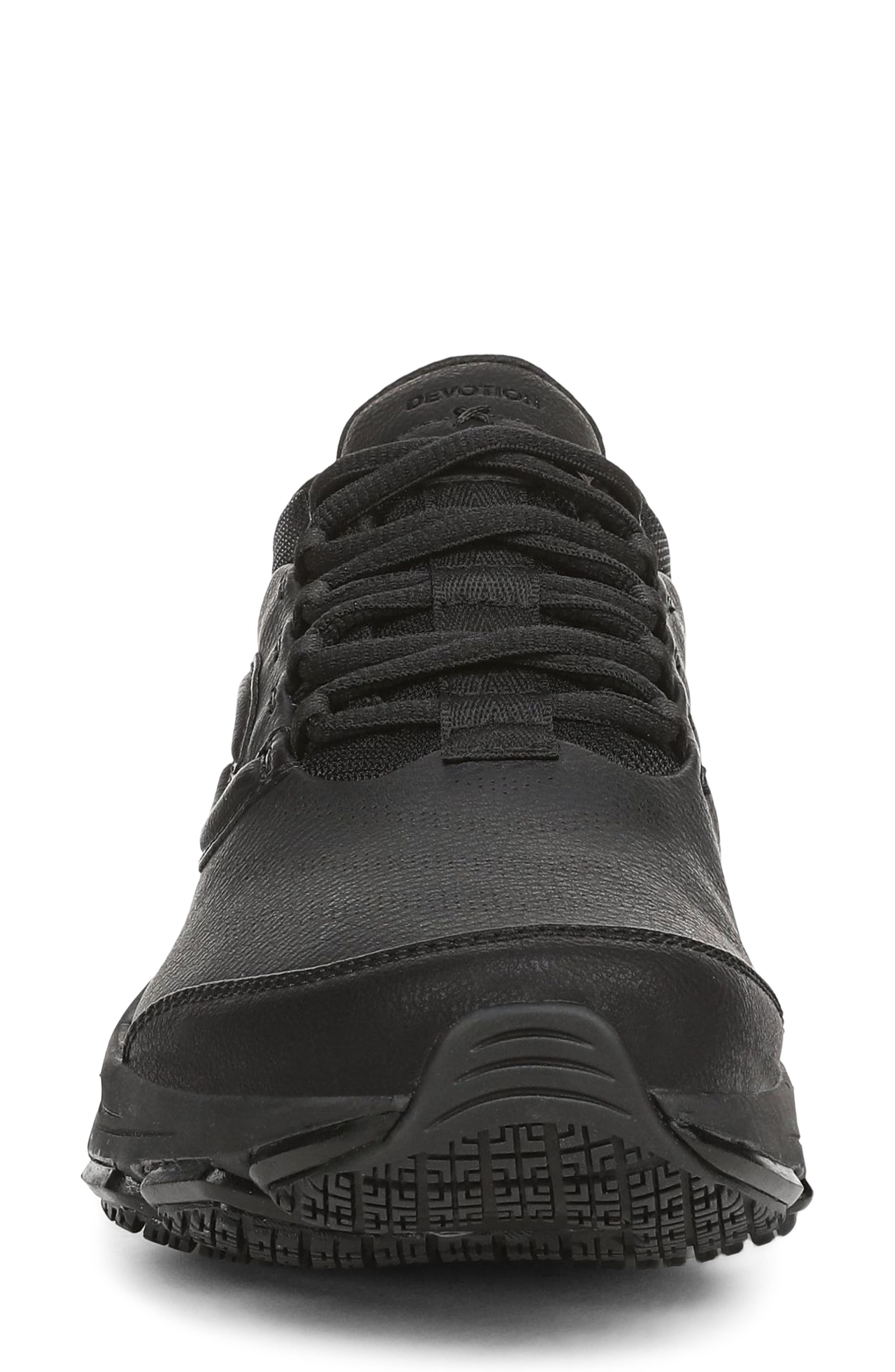 Rykä Devotion SR Walking Shoe, Alternate, color, Black Leather