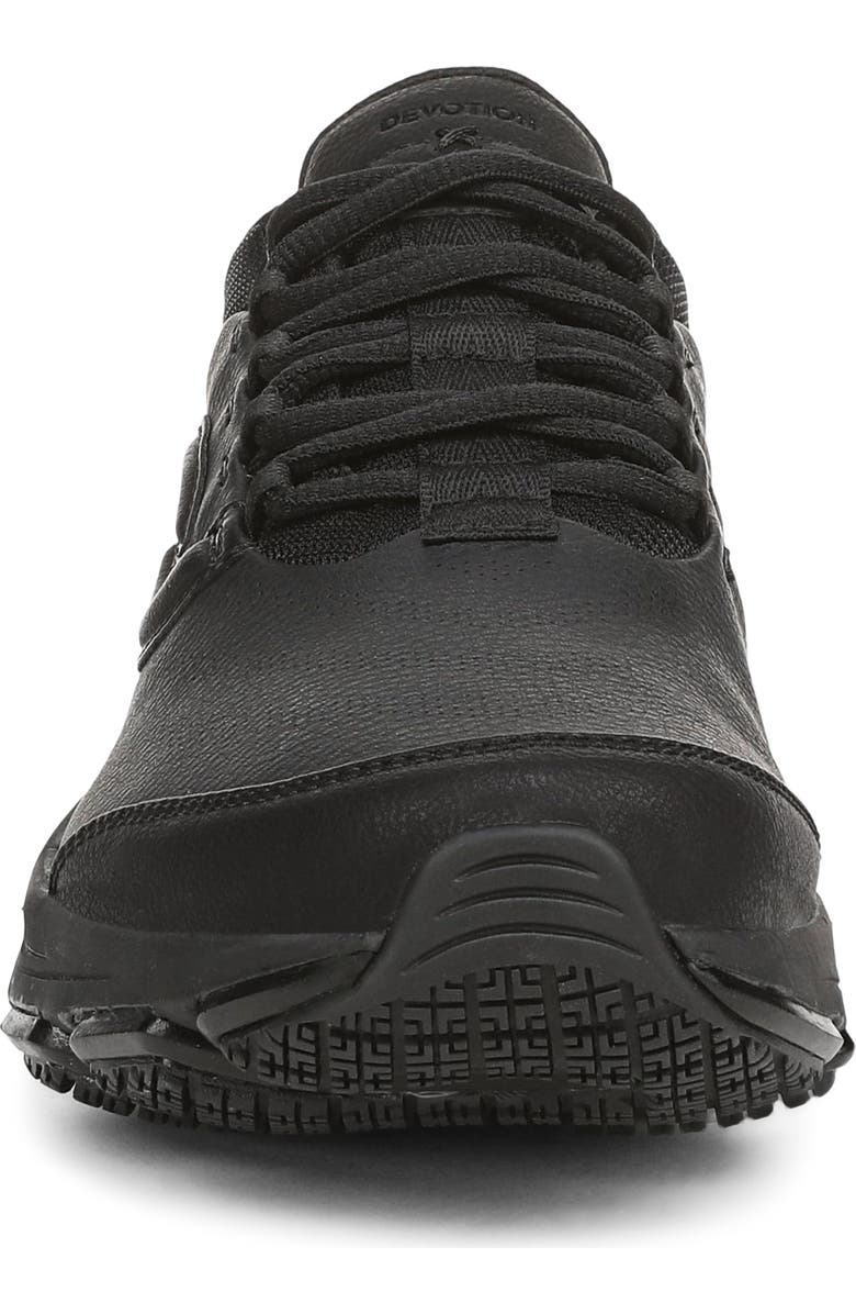 Rykä Devotion SR Walking Shoe, Alternate, color, Black Leather