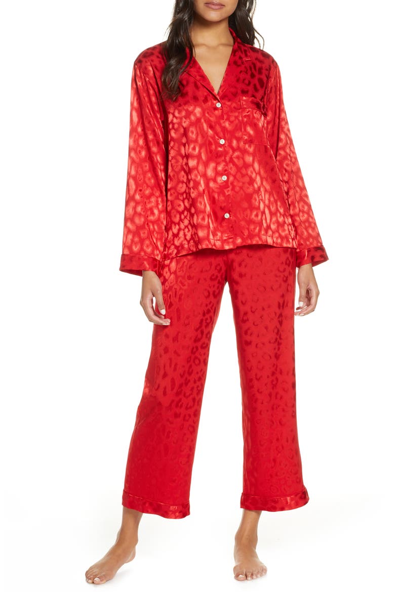 Satin Pajamas, Main, color, CRIMSON RED
