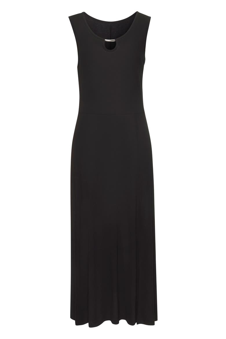 Keyhole Detail Maxi Dress, Alternate, color, Black