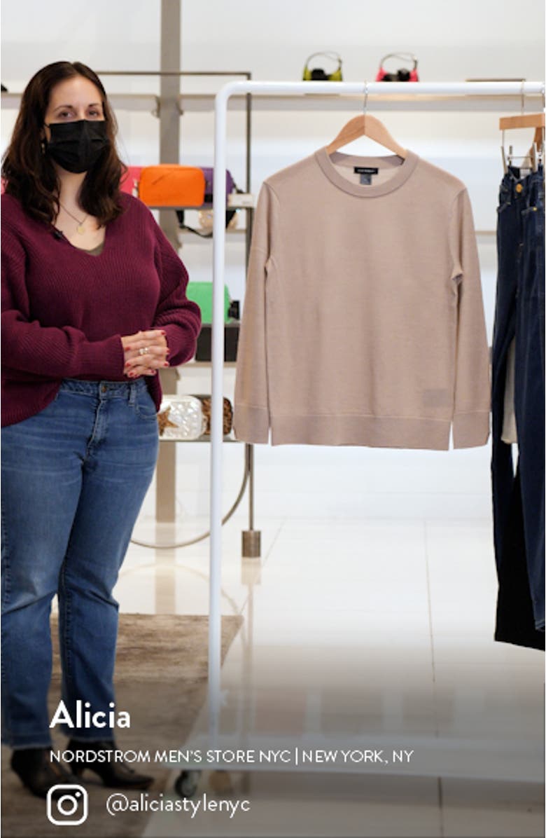 Essential Crewneck Wool Sweater, sales video thumbnail