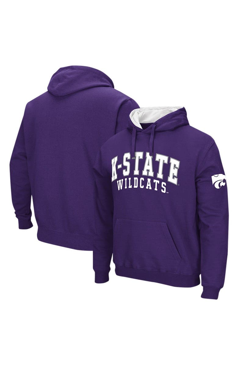 COLOSSEUM Men's Colosseum Purple Kansas State Wildcats Double Arch Pullover Hoodie, Main, color, Purple