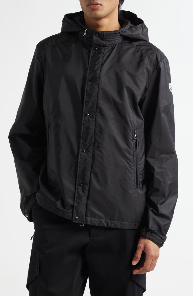 Moncler Montriond Packable Hooded Jacket, Main, color, Black