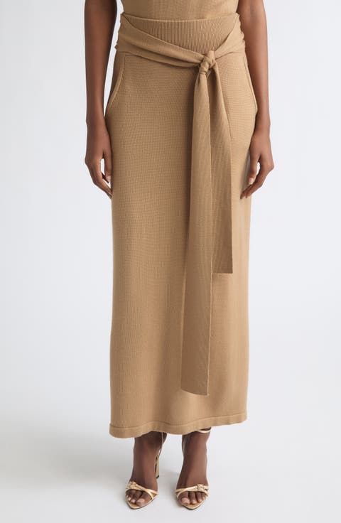 Abby Wool Midi Skirt