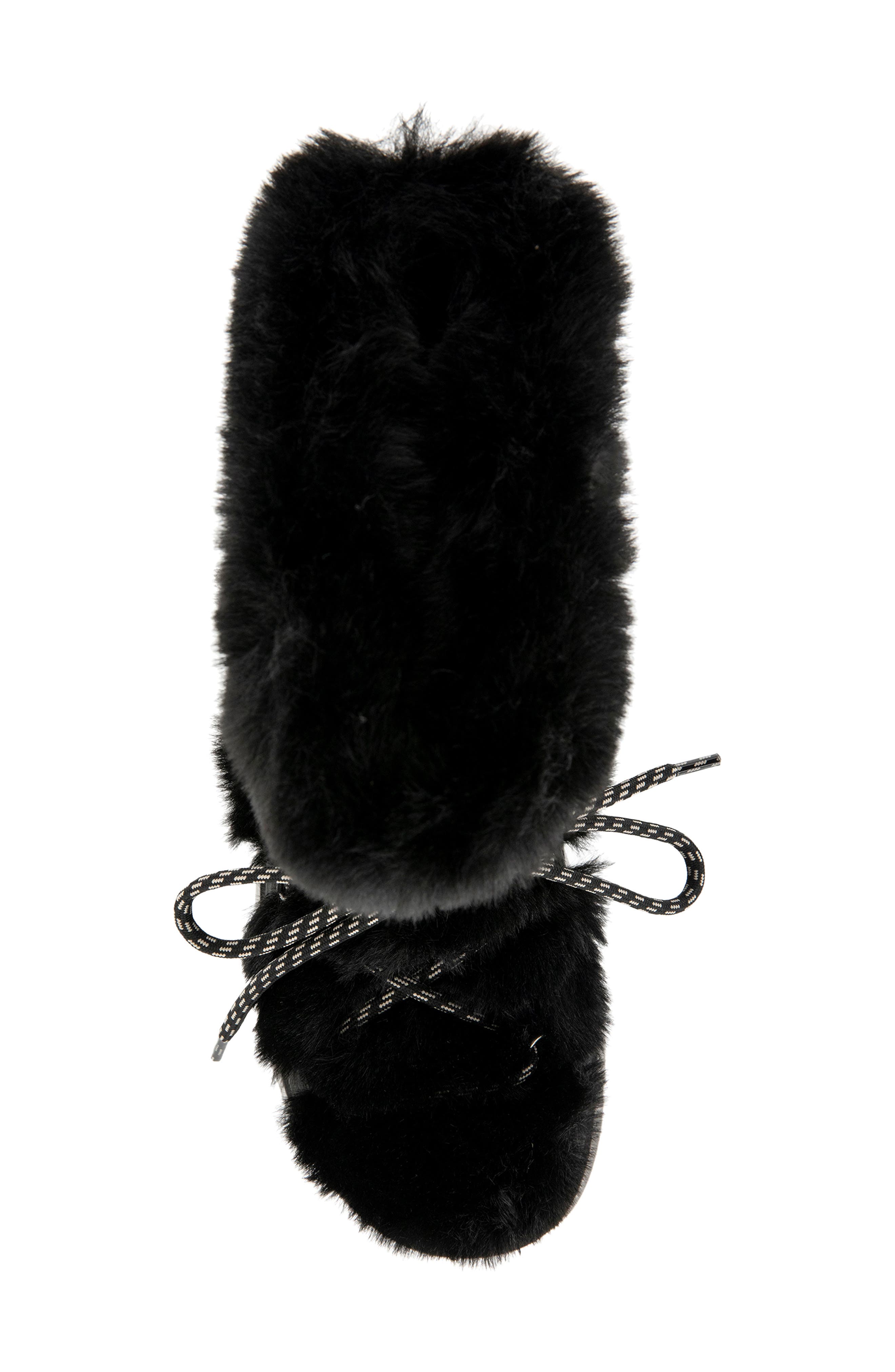 Seylah Faux Fur Boot, Alternate, color, BLACK