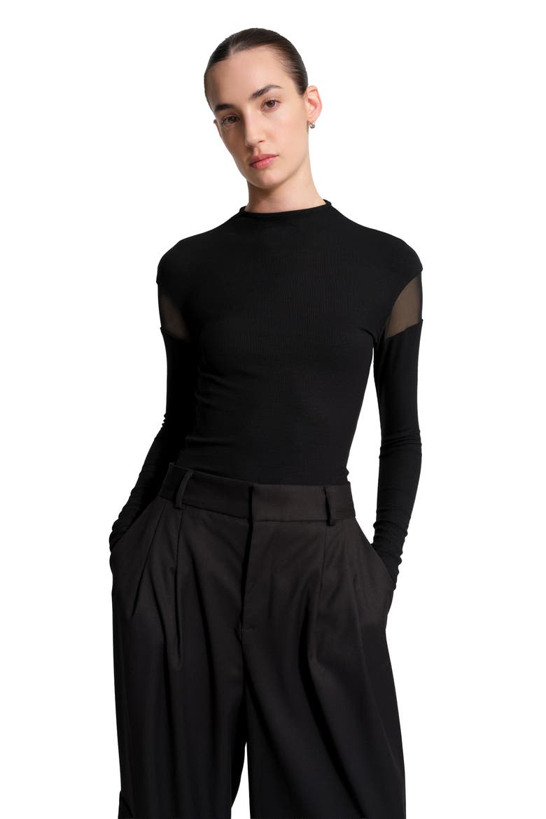 Aiva Top, Alternate, color, BLACK