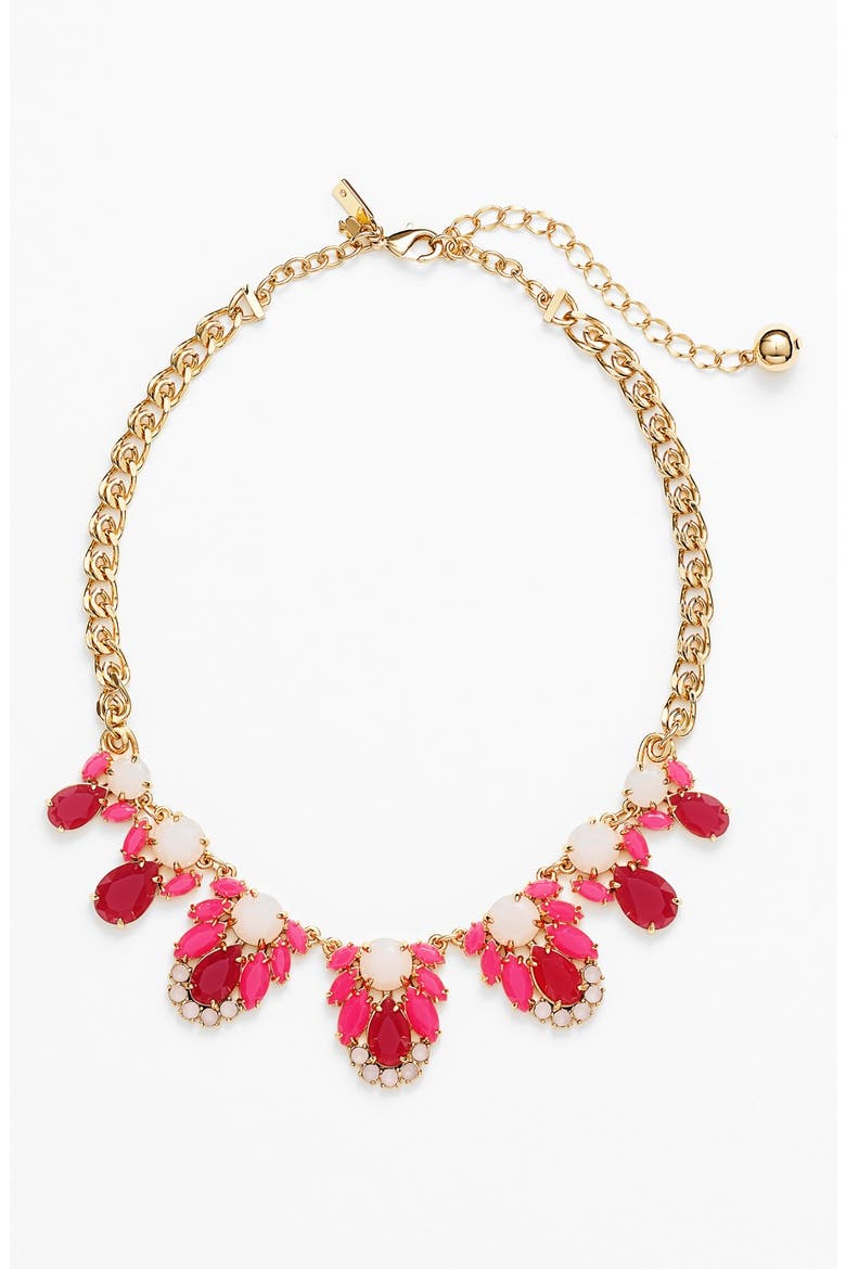 'steamer glow' frontal necklace, Alternate, color, RED MULTI