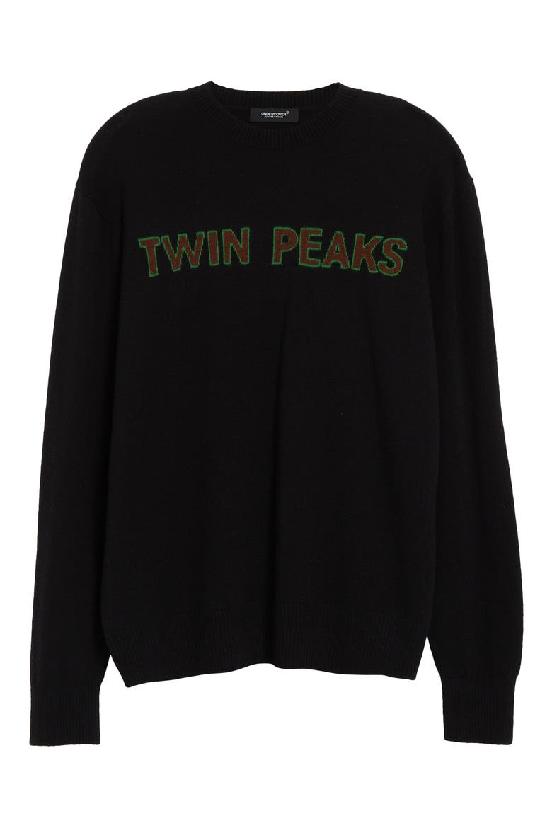 'Twin Peaks' Wool & Cashmere Sweater, Alternate, color, BLACK
