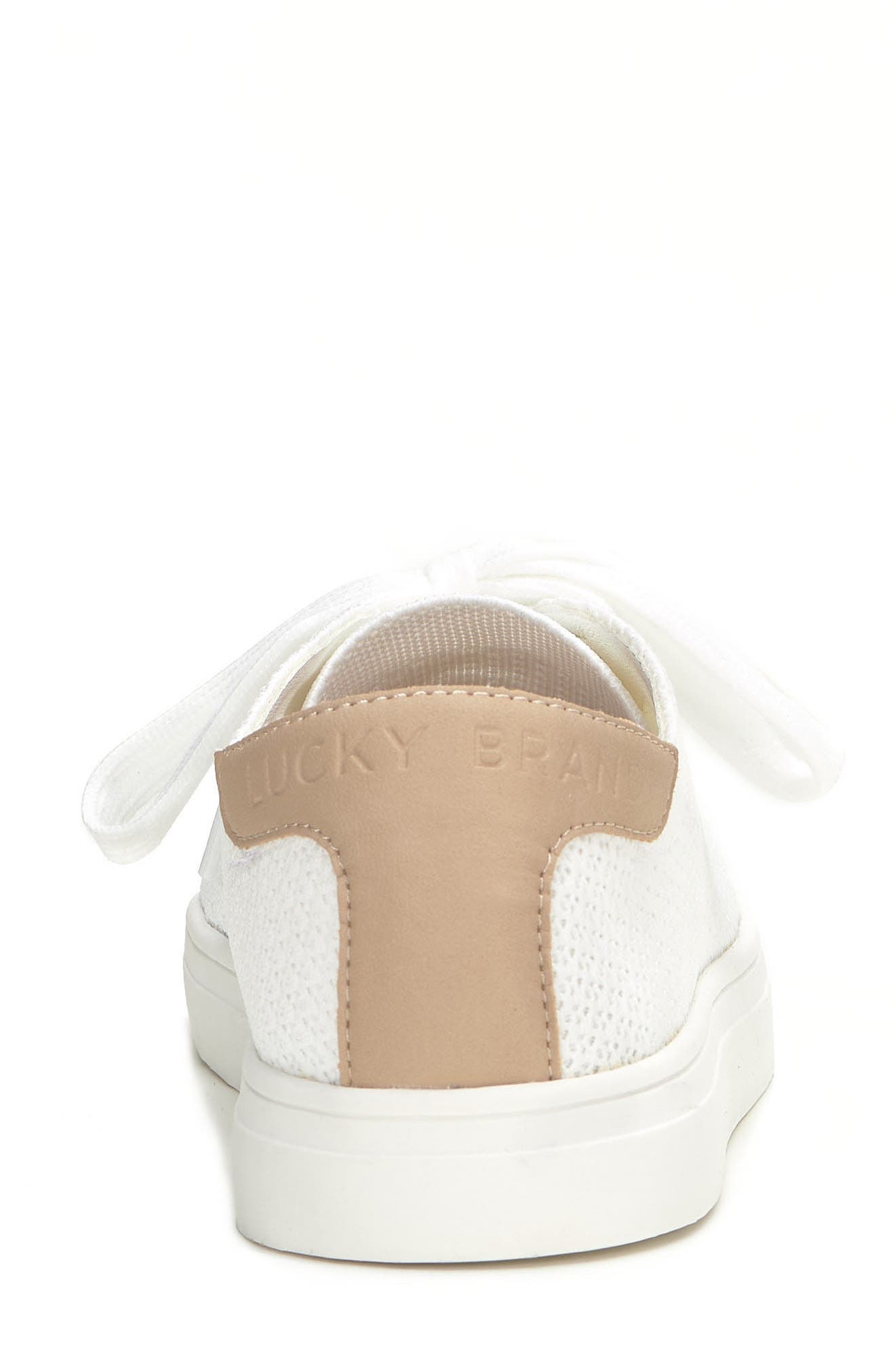 Lucky Brand Leigan Sneaker, Alternate, color, White/ Dove