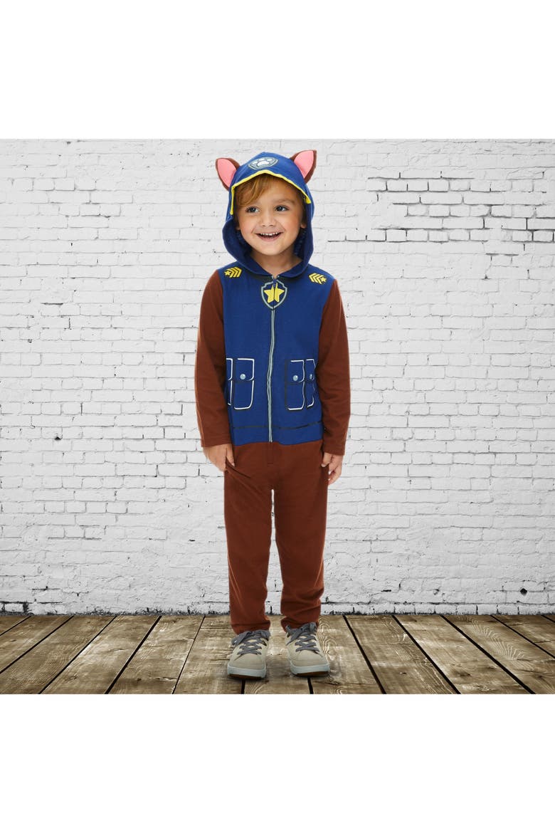 Paw Patrol One Piece Coverall, Alternate, color, Blue Brown Chase