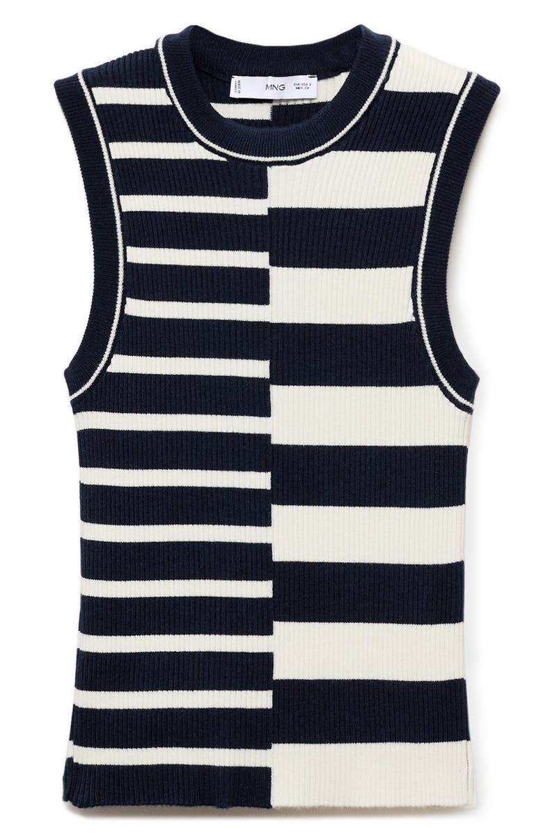 MANGO Stripe Sweater Tank, Alternate, color,