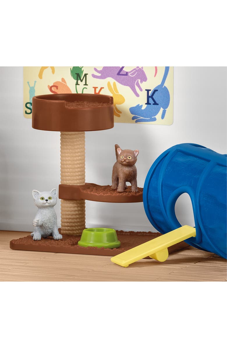 Schleich Farm World Pet Hotel, 54 Piece Animal Playset, Ages 3+, Alternate, color, Multicolored