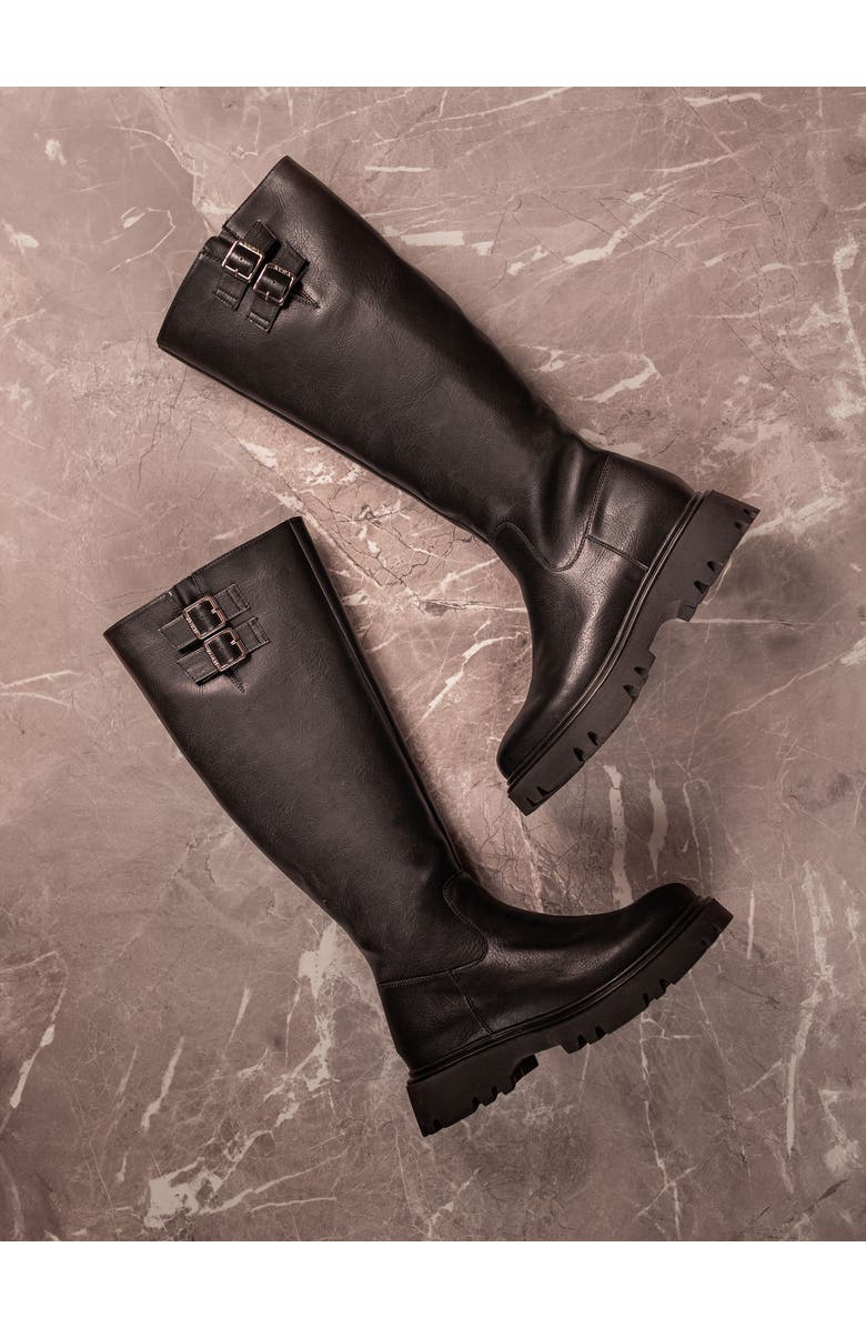 V.GAN LONDON Vegan Bram Knee-High Boots, Alternate, color, Black