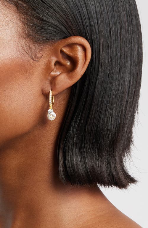 Nordstrom Cascading Cubic Zirconia Huggie Hoop Earrings In Gold