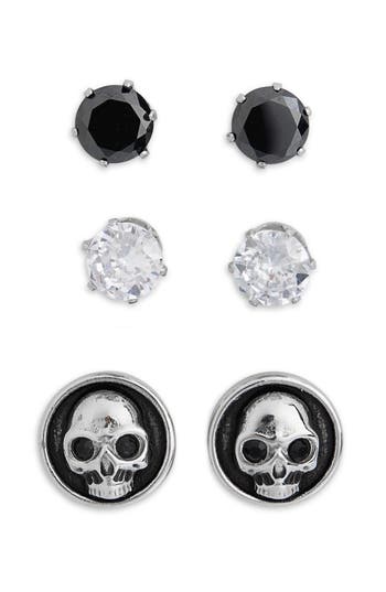American Exchange Set Of 3 Stud Earrings