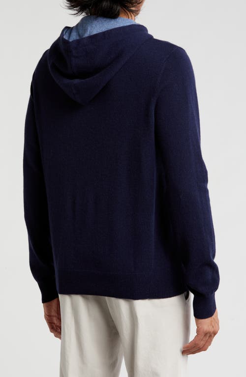 Amicale Relaxed Cashmere Hooded Sweater In Brown