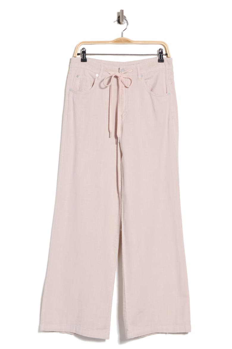 Drawstring Baggy Wide Leg Pants, Alternate, color, CHILLED ROSE