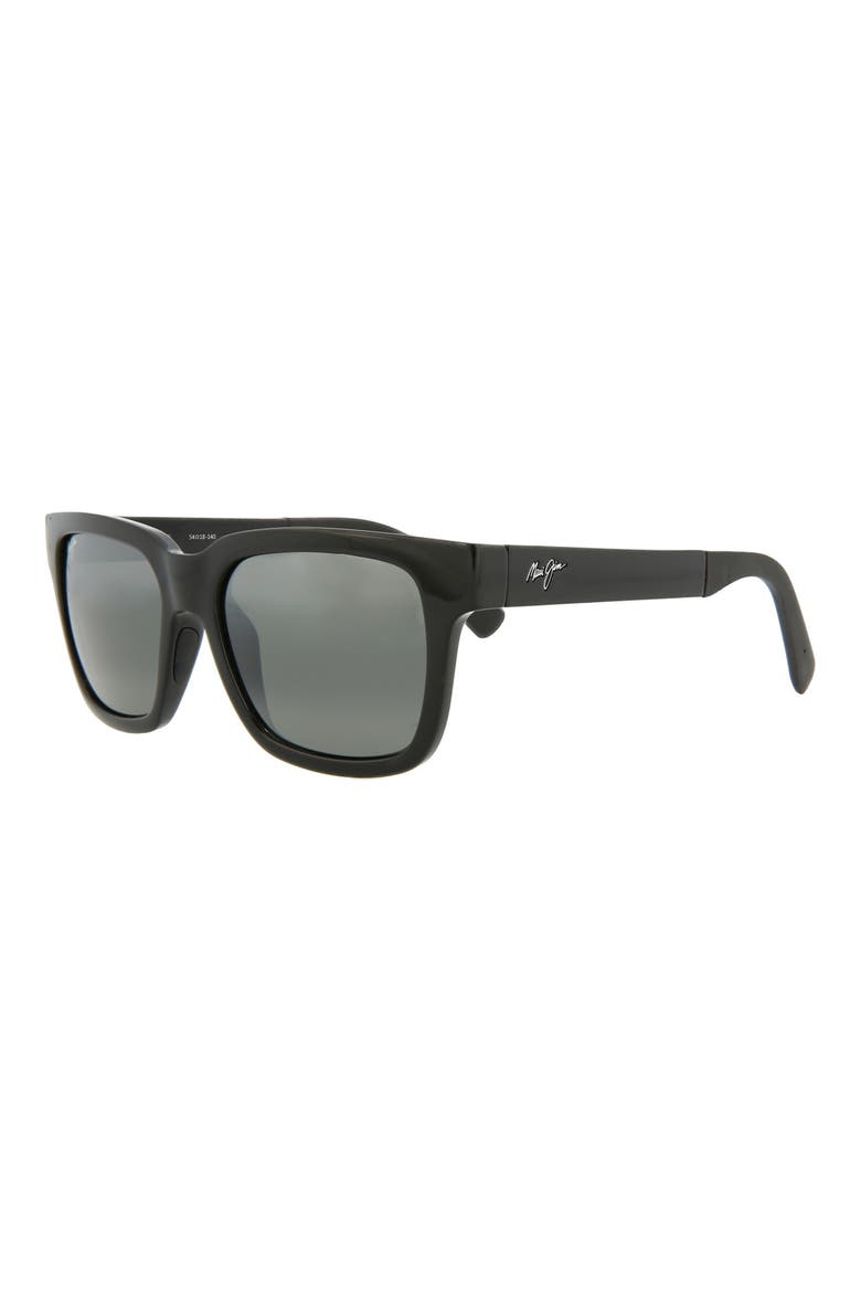 54mm Rectangular Sunglasses, Alternate, color, BLACK BLACK GREY