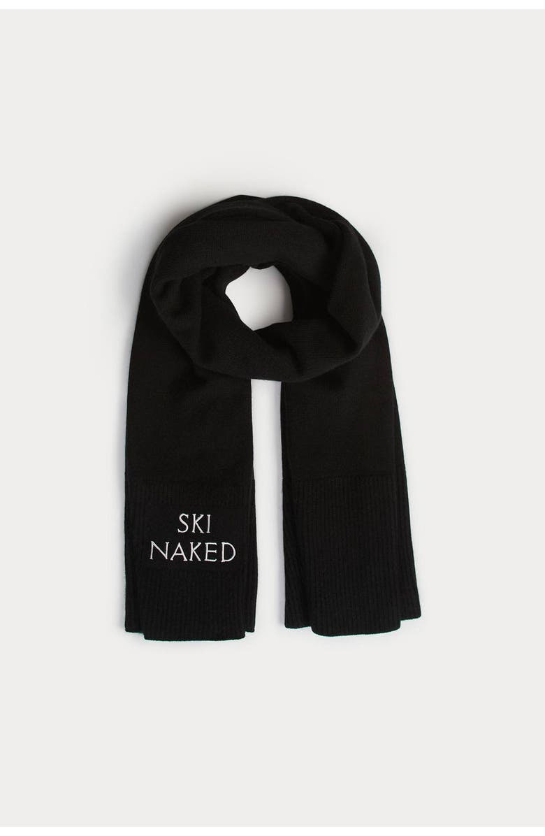 NAKED CASHMERE Ski Naked Scarf, Main, color, Black