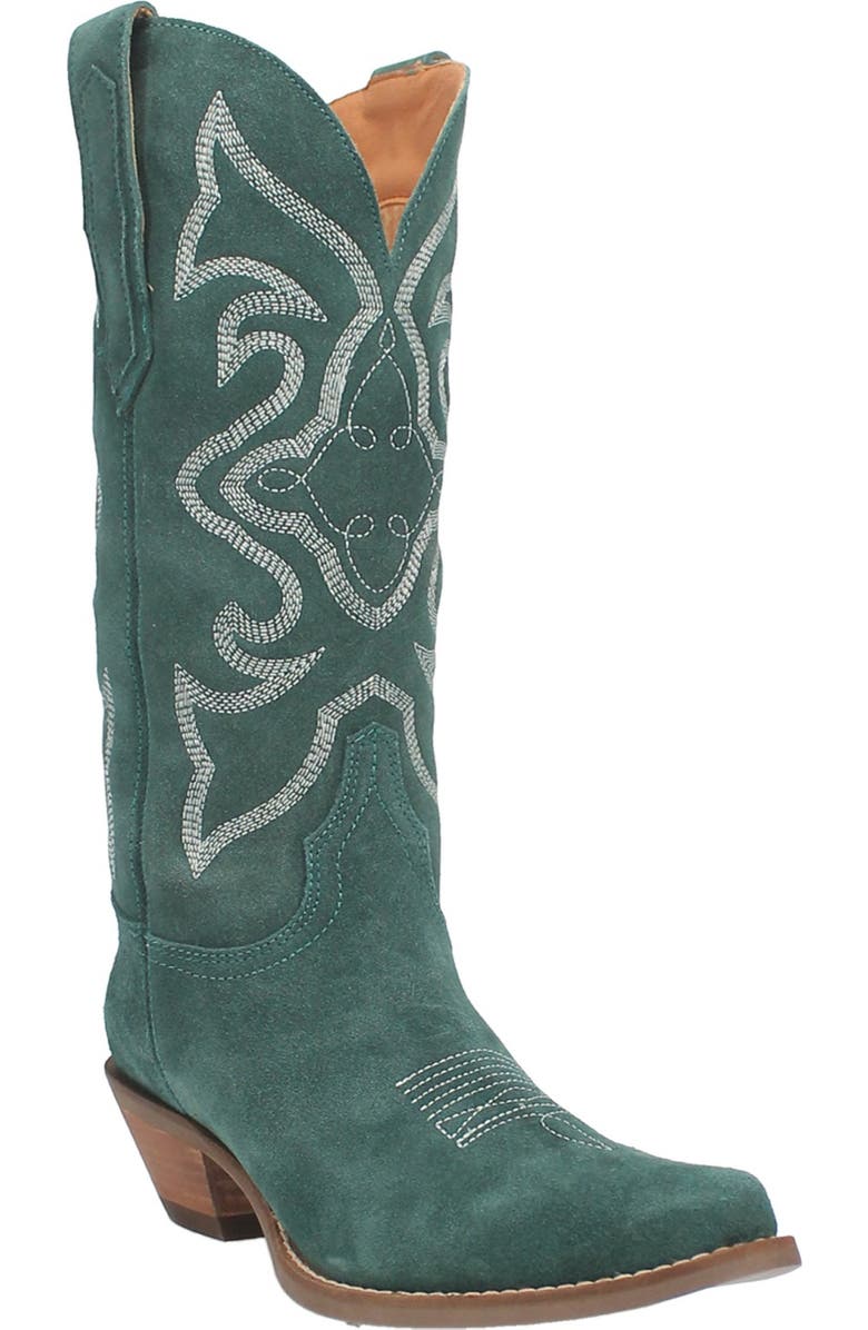 Dingo Out West Cowboy Boot, Main, color, Green