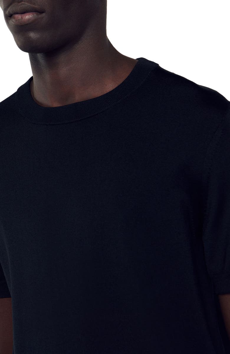 SANDRO Pablo Stretch Knit Crewneck T-Shirt, Alternate, color,
