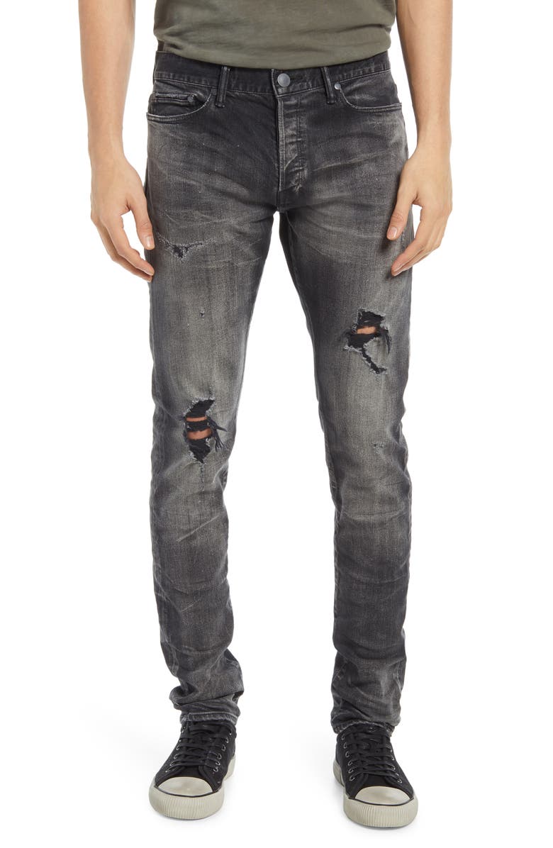 John Elliott The Cast 2 Distressed Slim Fit Jeans, Main, color,