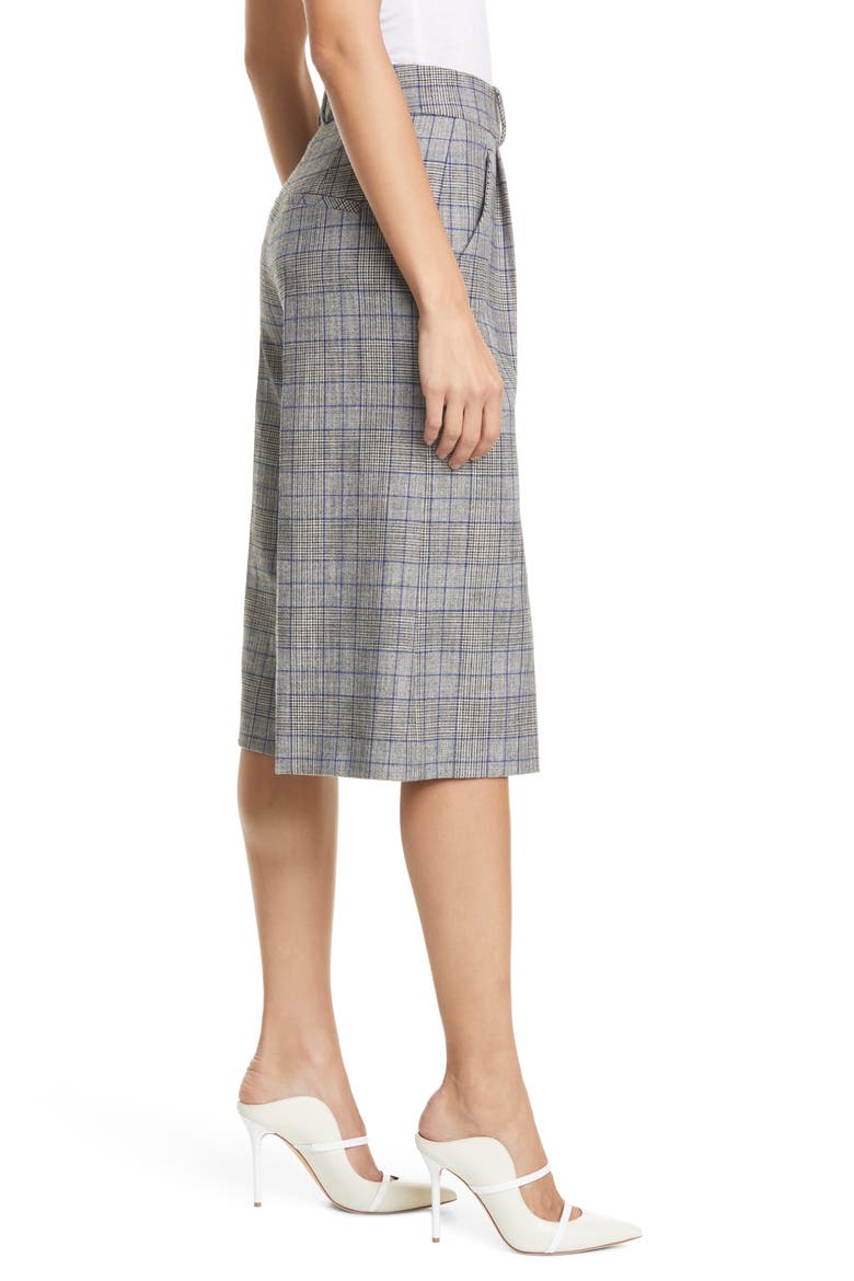 Fernanda Plaid Culottes, Alternate, color, GREY