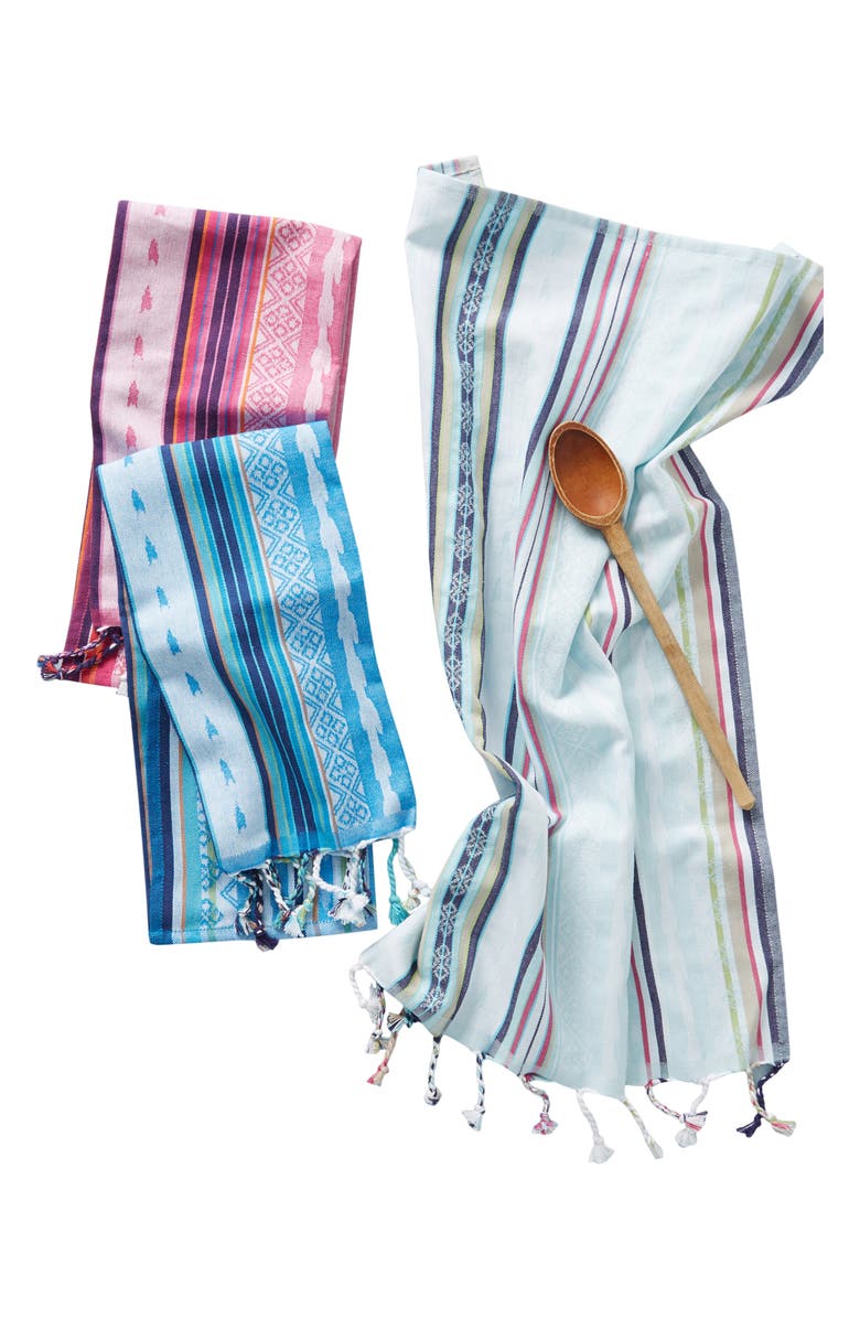 Anthropologie Home Anthropologie Zahra 3-Pack Stripe Dishtowels, Alternate, color,