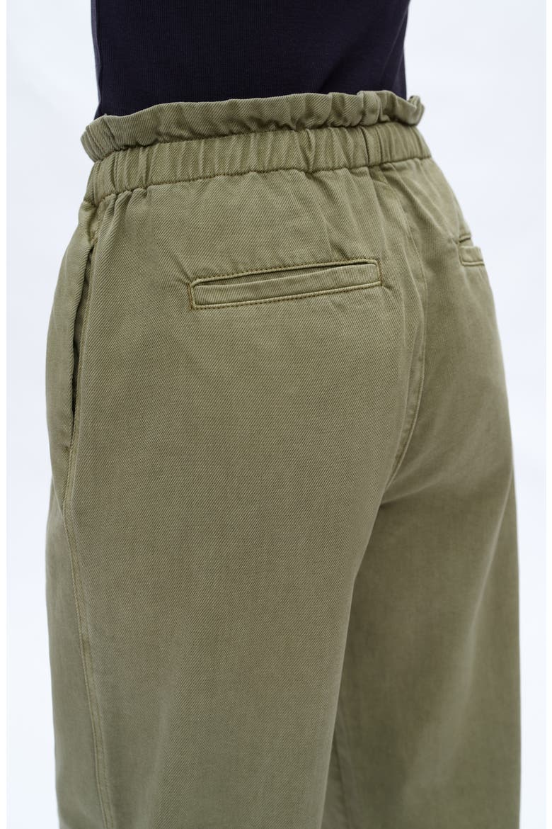 Paperbag High Waist Tapered Mom Jeans, Alternate, color, SAGE