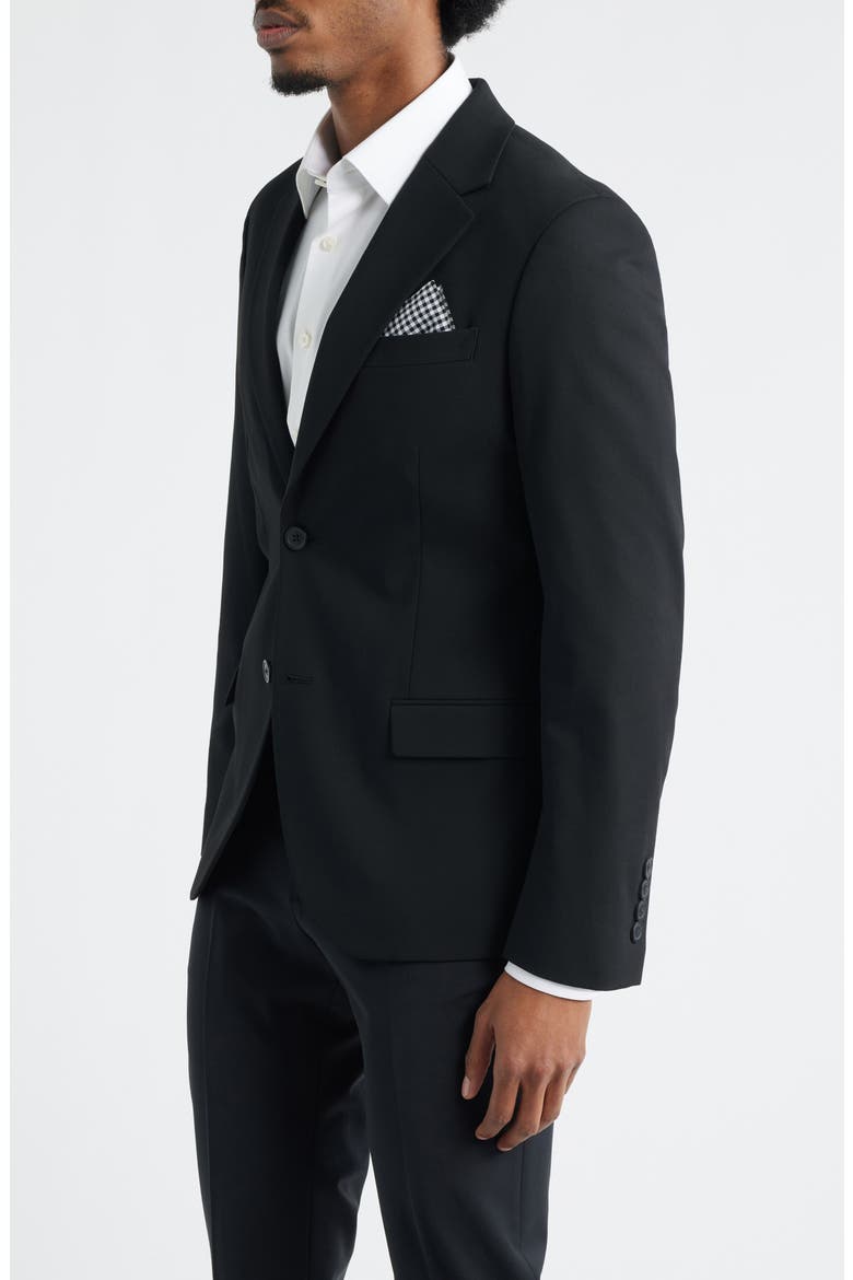 Slim Fit Solid Stretch Suit Jacket, Alternate, color, BLACK