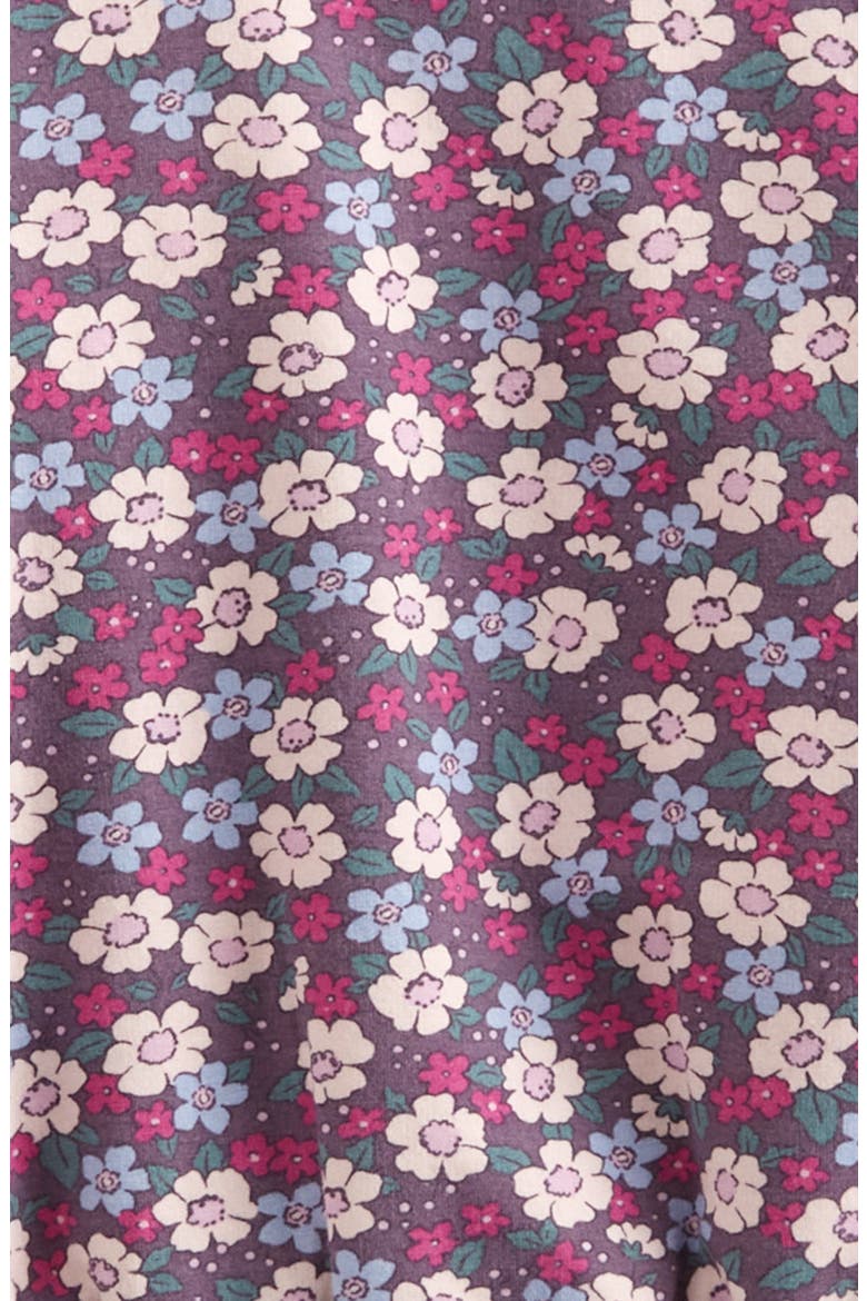 Print Fleece Sweatshirt & Joggers Set, Alternate, color, PURPLE ECLIPSE AMELIA FLORAL