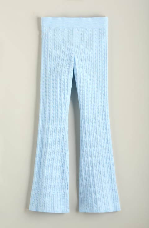 Kids' Cable Knit Flare Leg Pants
