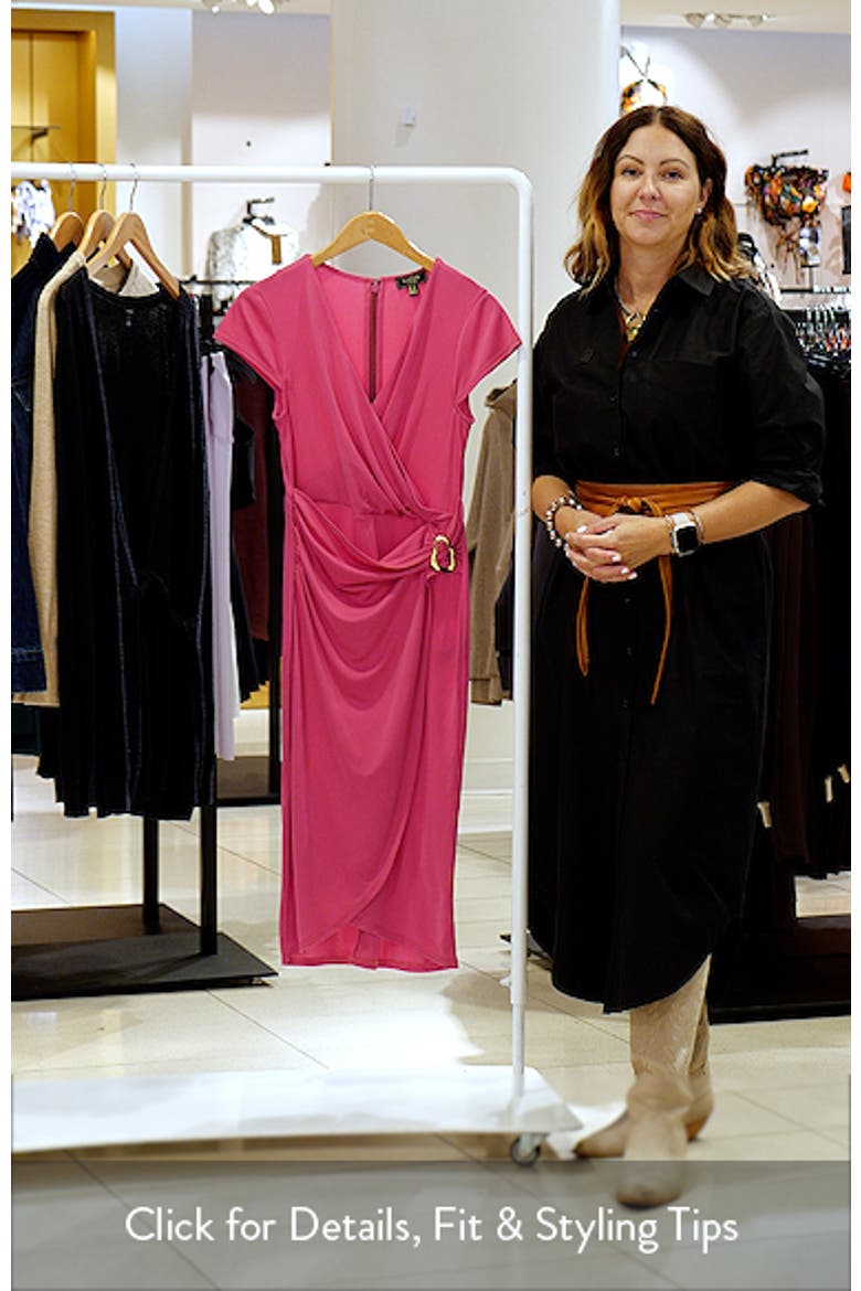 Hardware Wrap Midi Dress video